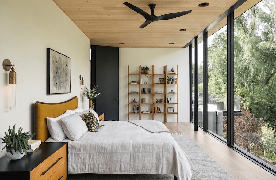 Bedroom in the Burch Creek Home, a 2023 BALA winner 