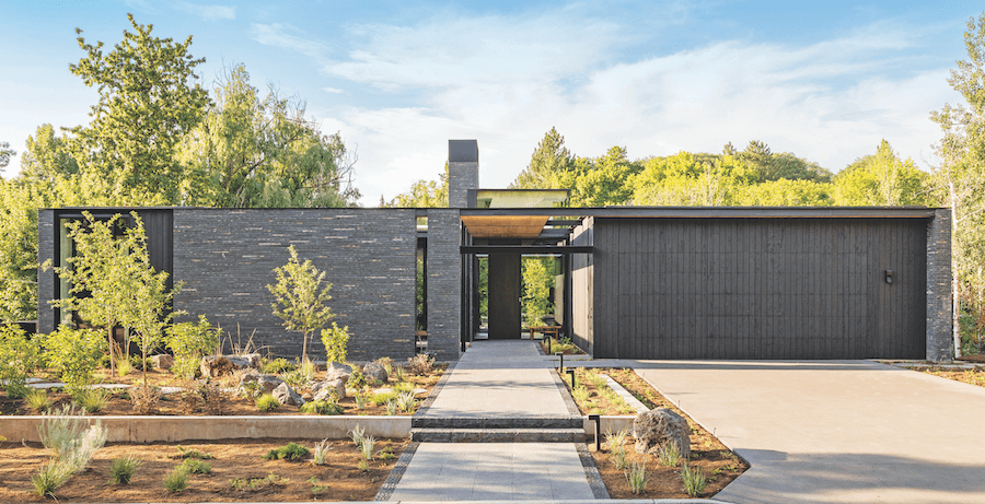 Front facade of the Burch Creek Home, a 2023 BALA winner 