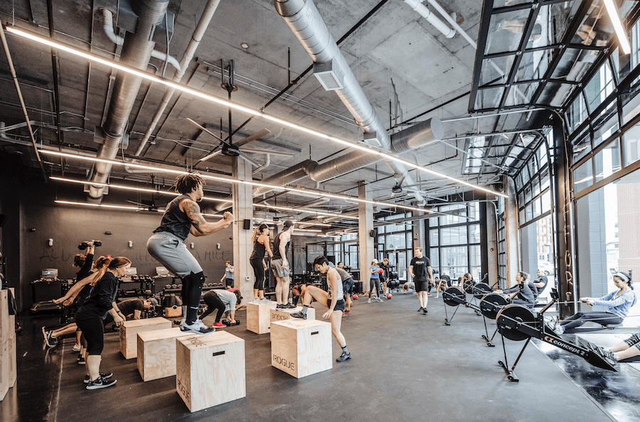 Gym interior at LC Germantown, a 2023 BALA winner