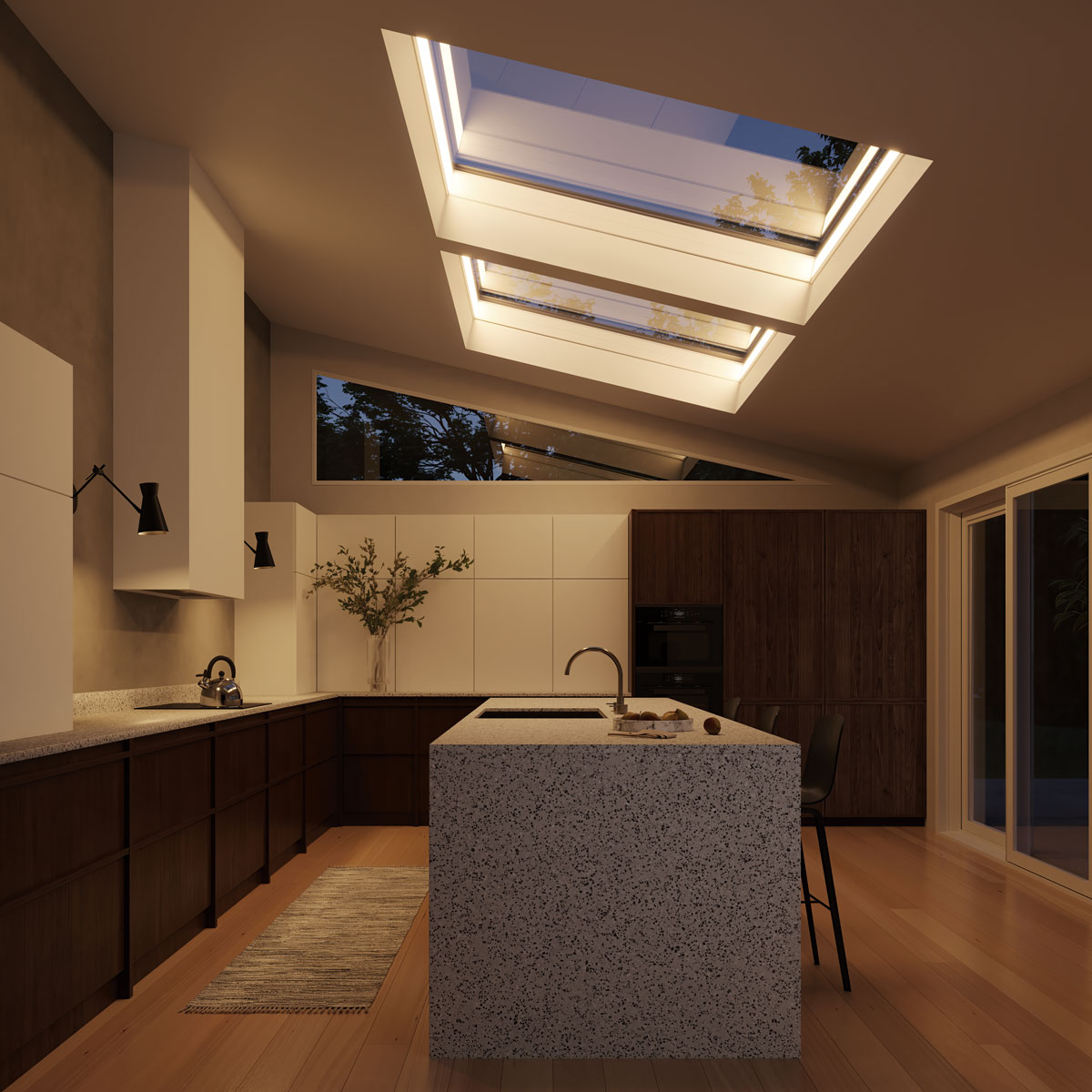 Awaken Skylight Kitchen Rendering