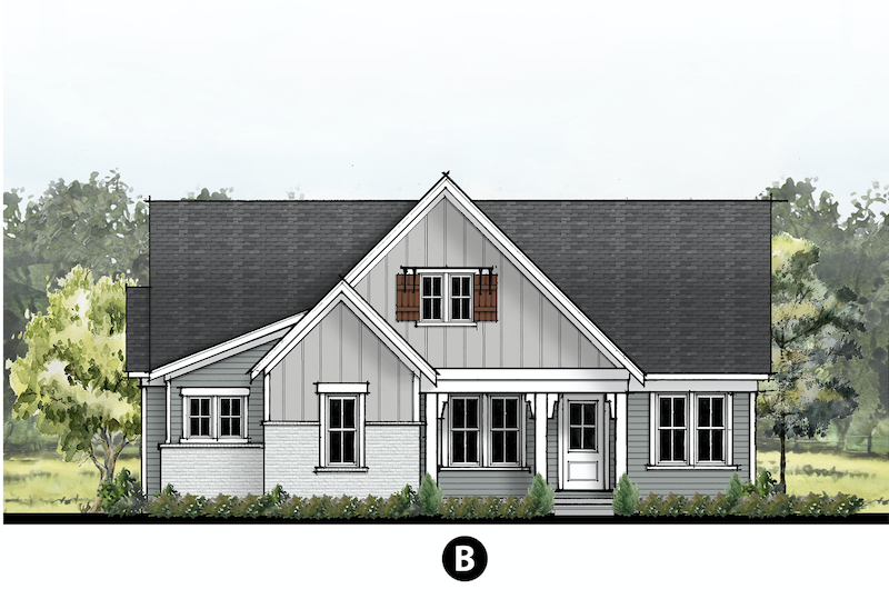 The Delray home design elevation B