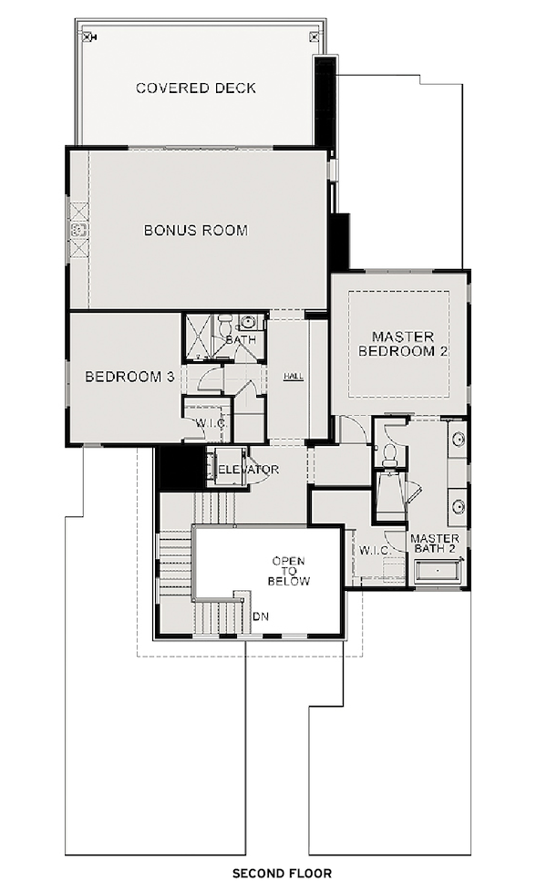 The Villas at Seven Desert Mountain, second floor plan