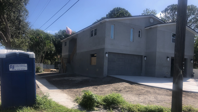 raising the home's foundation in a flood-prone area