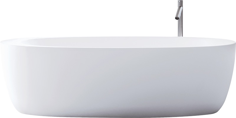 Wetstyle Mood soaking tub in an elliptical design