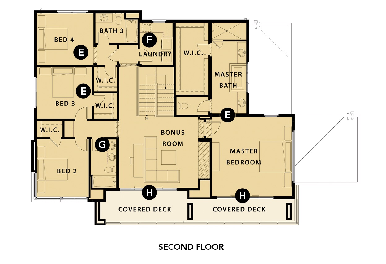 Robert Hidey Tustin Legacy plan 3x second floor plan