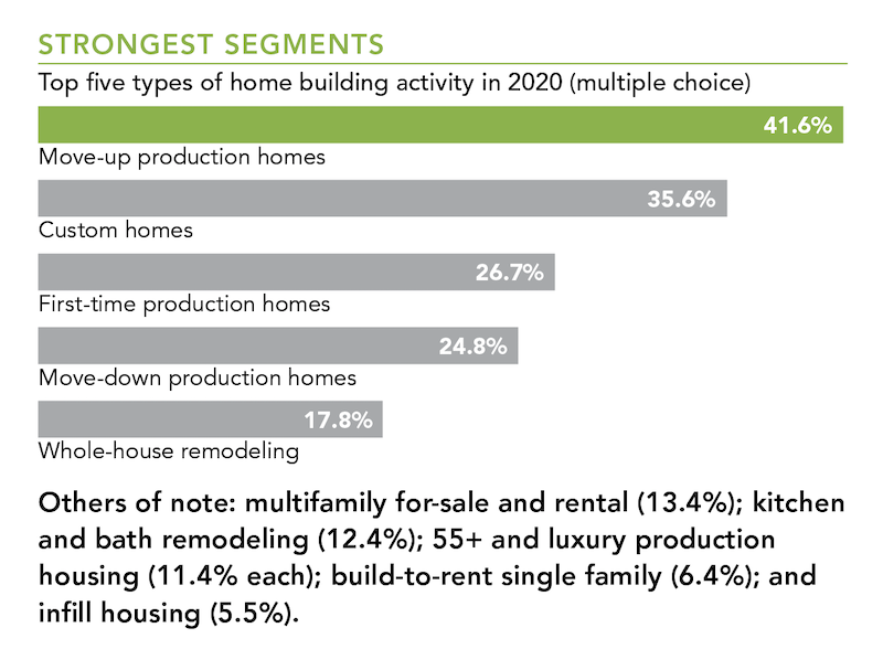 Top five types of home building activity in 2020