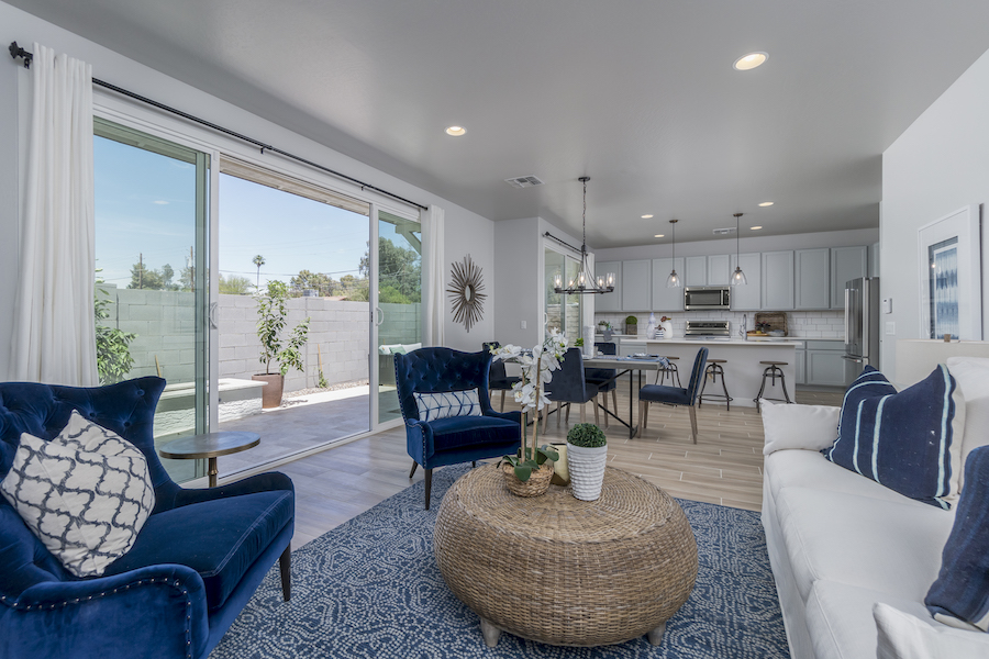 Arcadia Communities' Pomelo model home at Citrus Square, in Phoenix