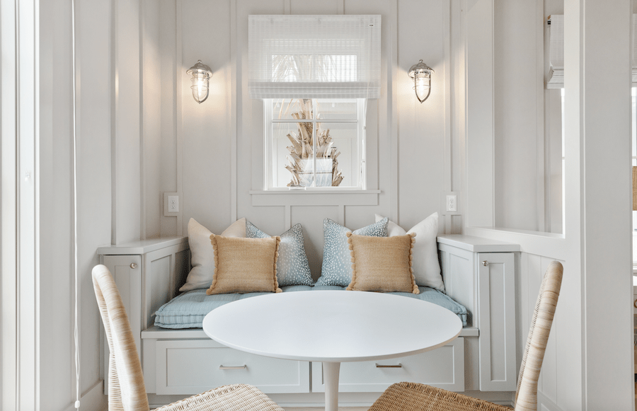 Interior of the one-bedroom luxury Bungalows in South Carolina. 