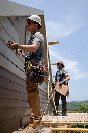 Perkins brothers building house