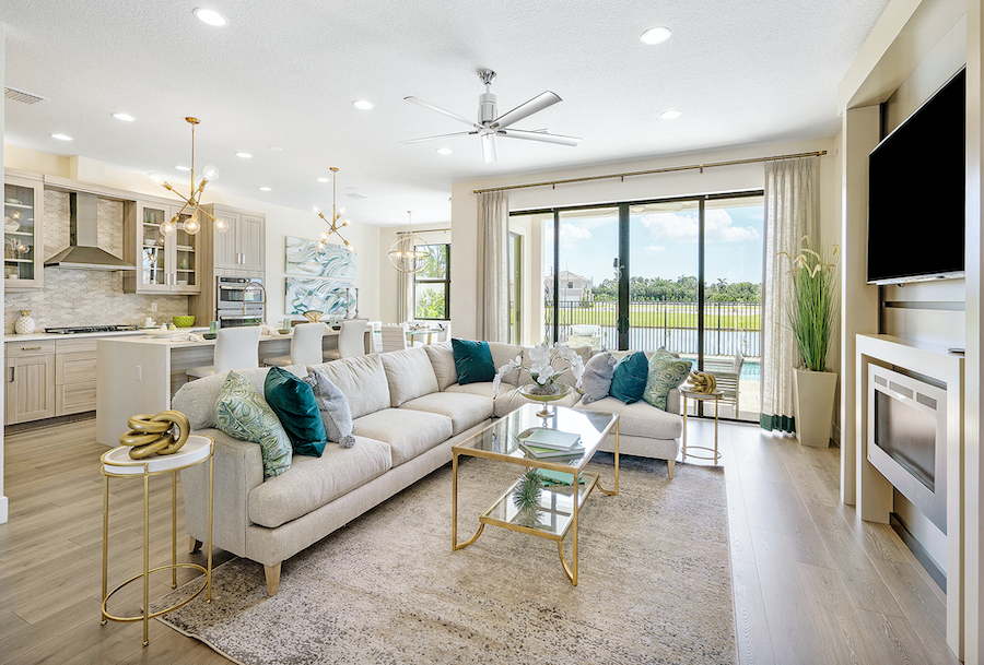 Cabo Plan, Villamar at Toscana Isles, living room