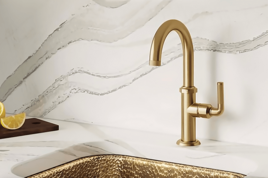 California Faucets' space-saving faucet