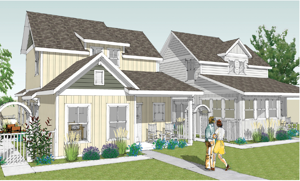 cottages on the square plan