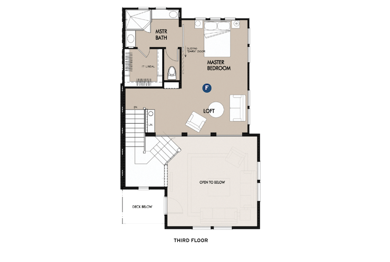 Dahlin Group Plan 3 live/work design third floor plan