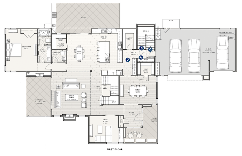 Dahlin Group deskgn for The Delhi floor plan