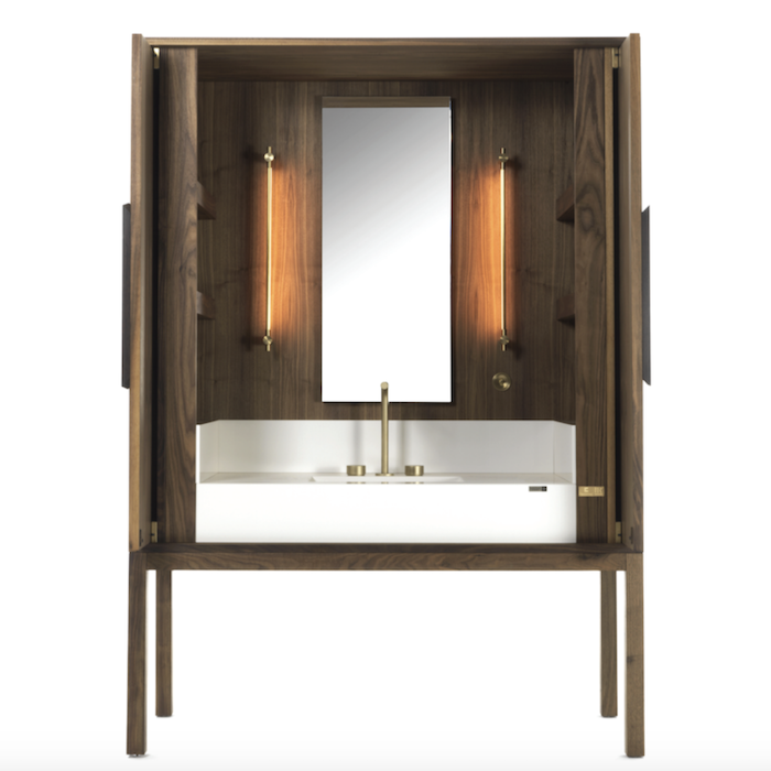 Dekton Cosentino vanity cabinet