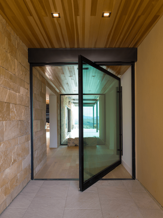 Pivot front door at the Desert Comfort Idea Home in Arizona