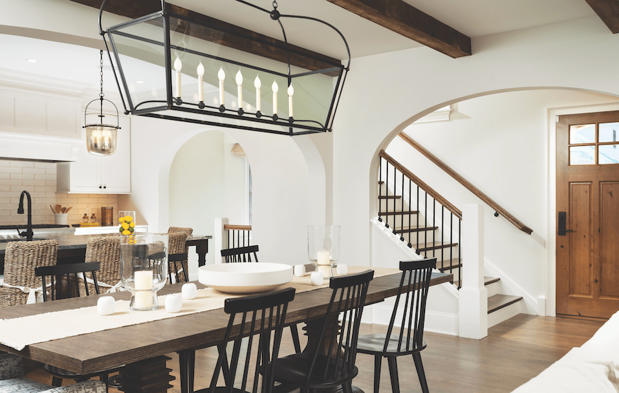 The kitchen and dining area in Downton Walk, an infill BALA winner