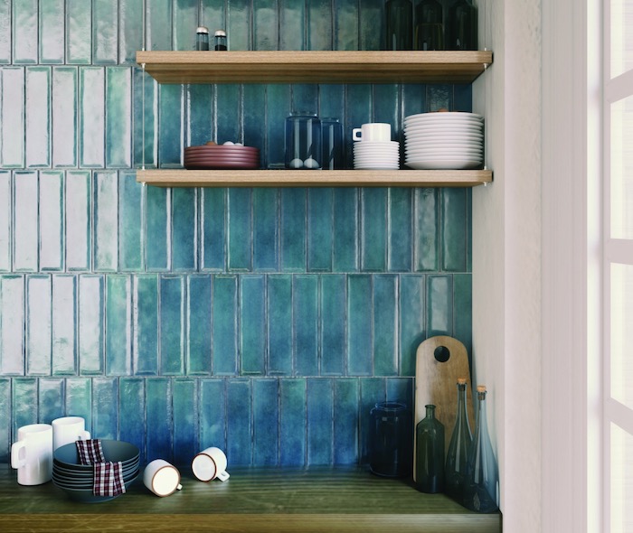 Emser Tile Raku collection shown in Blue