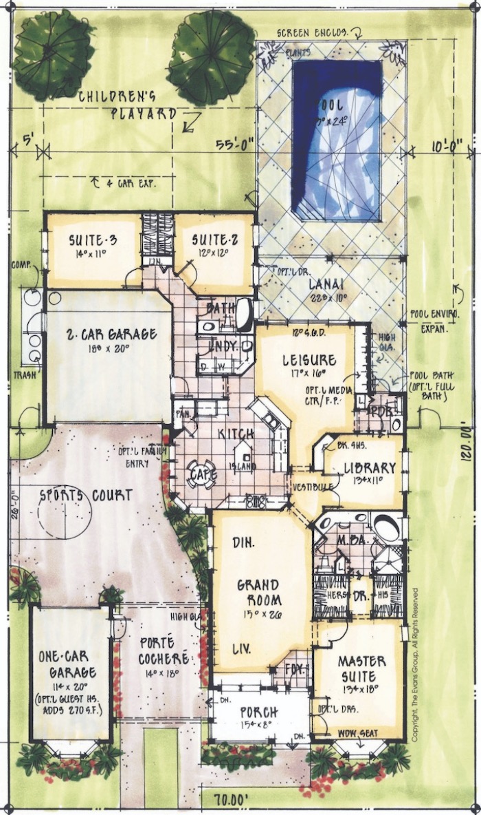 Evans Group design for a casita (plan option 1)