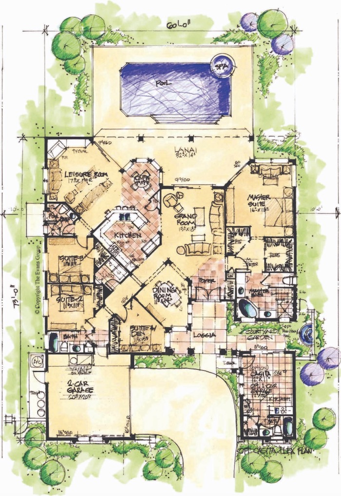 Evans Group design for a casita (plan option 2)