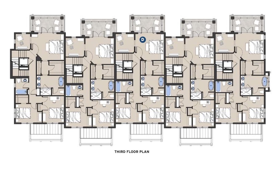 Evans Group design for luxury single-family townhomes, plans