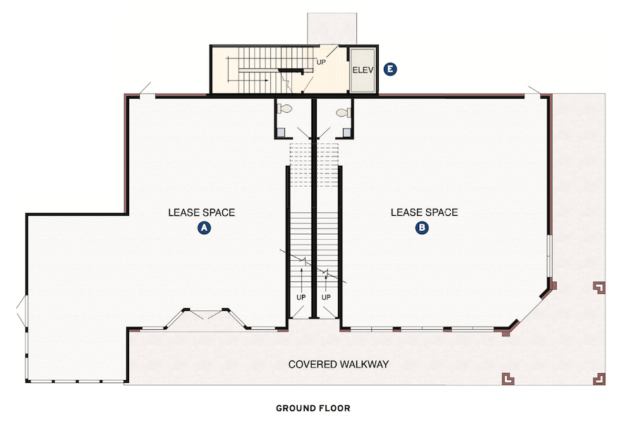 Larry W. Garnett's floor plans for the on-the-boards design for the Cardinal Wood Live Work project