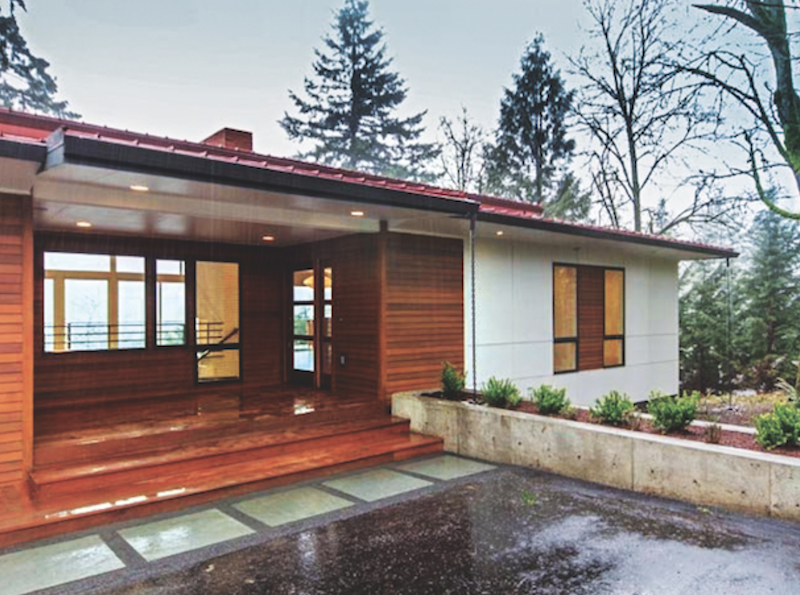 modern-style spec home in Oregon designed by H. Hudson Homes