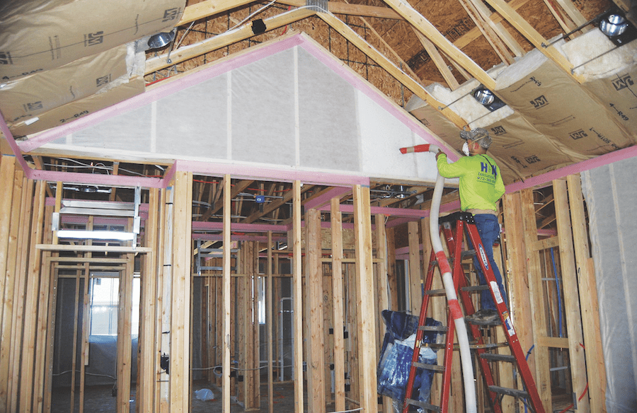 HVAC ducts inside conditioned space in the attic