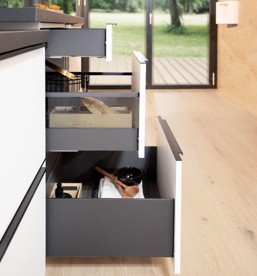 Hacker Kitchens slim line drawers