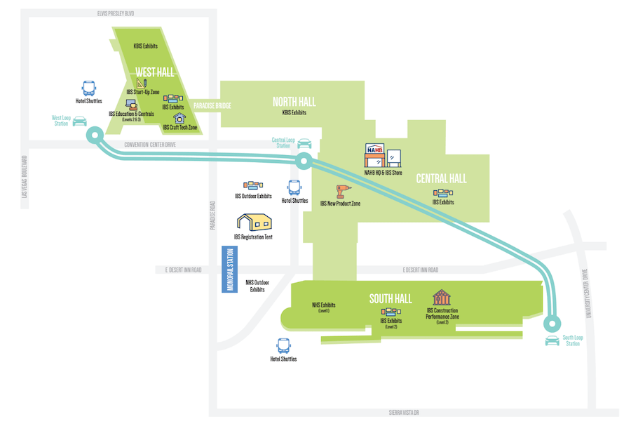 International Builder's Show 2023 map