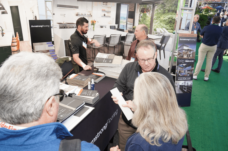 An academics station at the International Builder's Show 