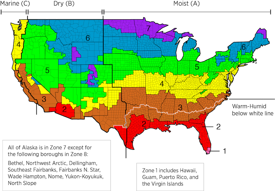 IECC Climate Zone Map