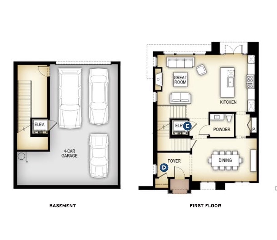 LCRA Villas at Ambassador townhomes, floor plans