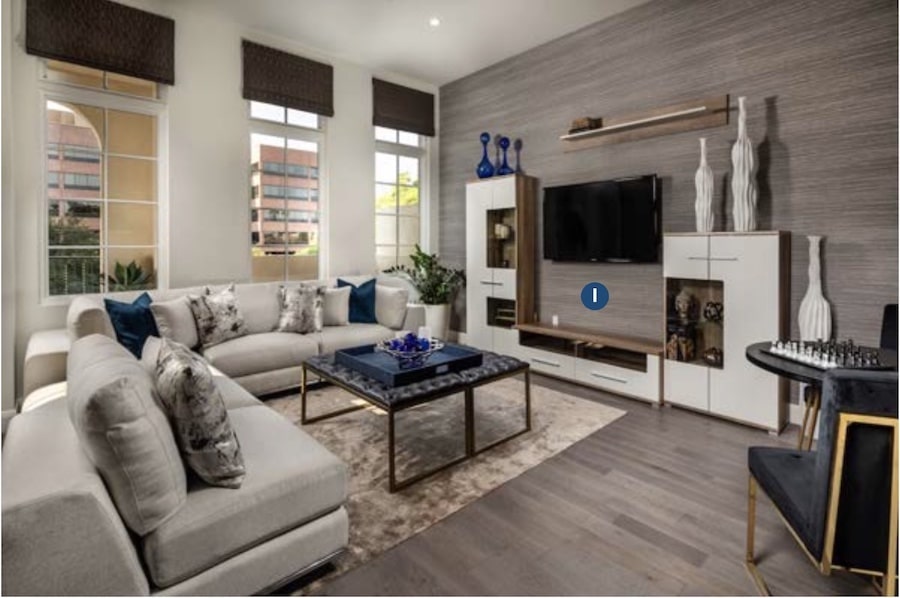 LCRA Villas at Ambassador townhomes, living room