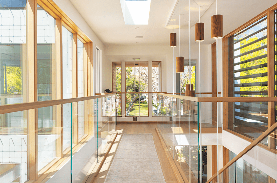 Luminosa custom home stairway filled with natural light