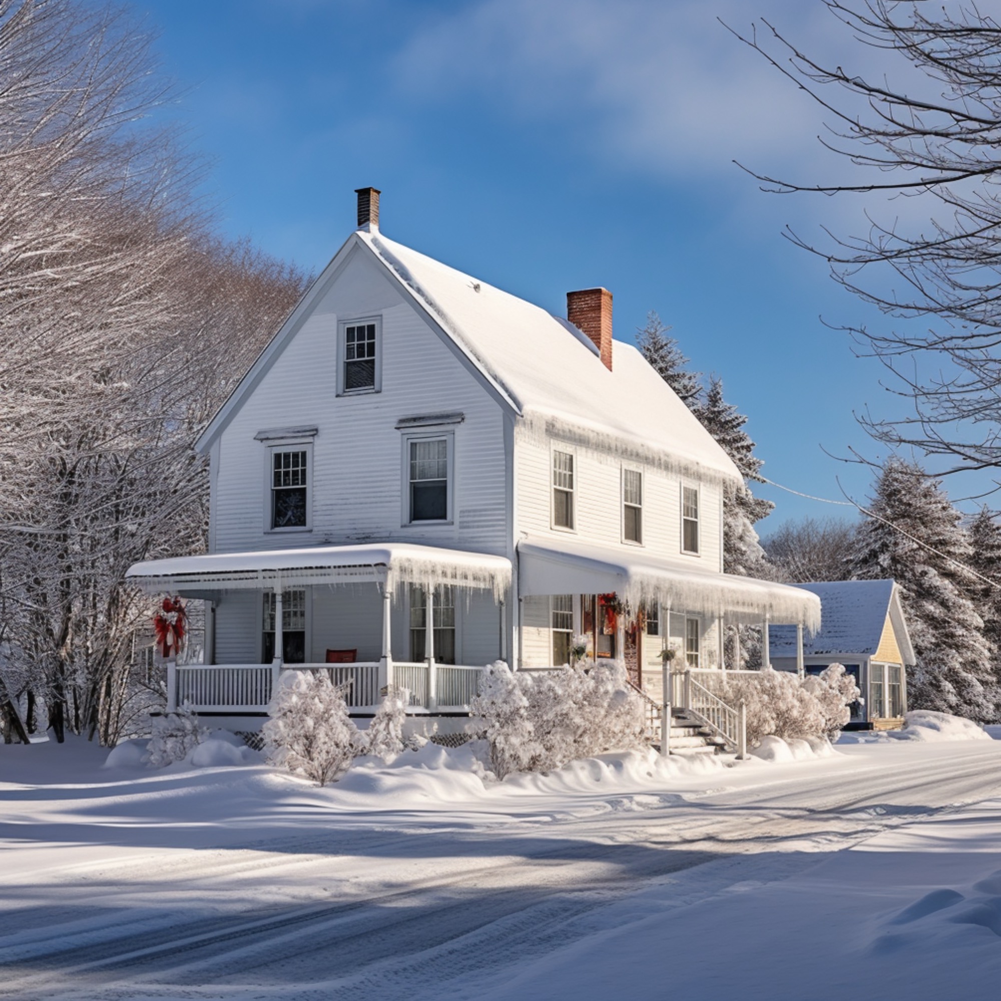 AI generated typical home in Maine