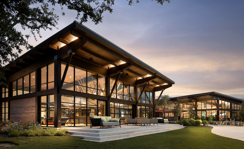 Nationals sales and marketing award winner Kissing Tree welcome center exterior