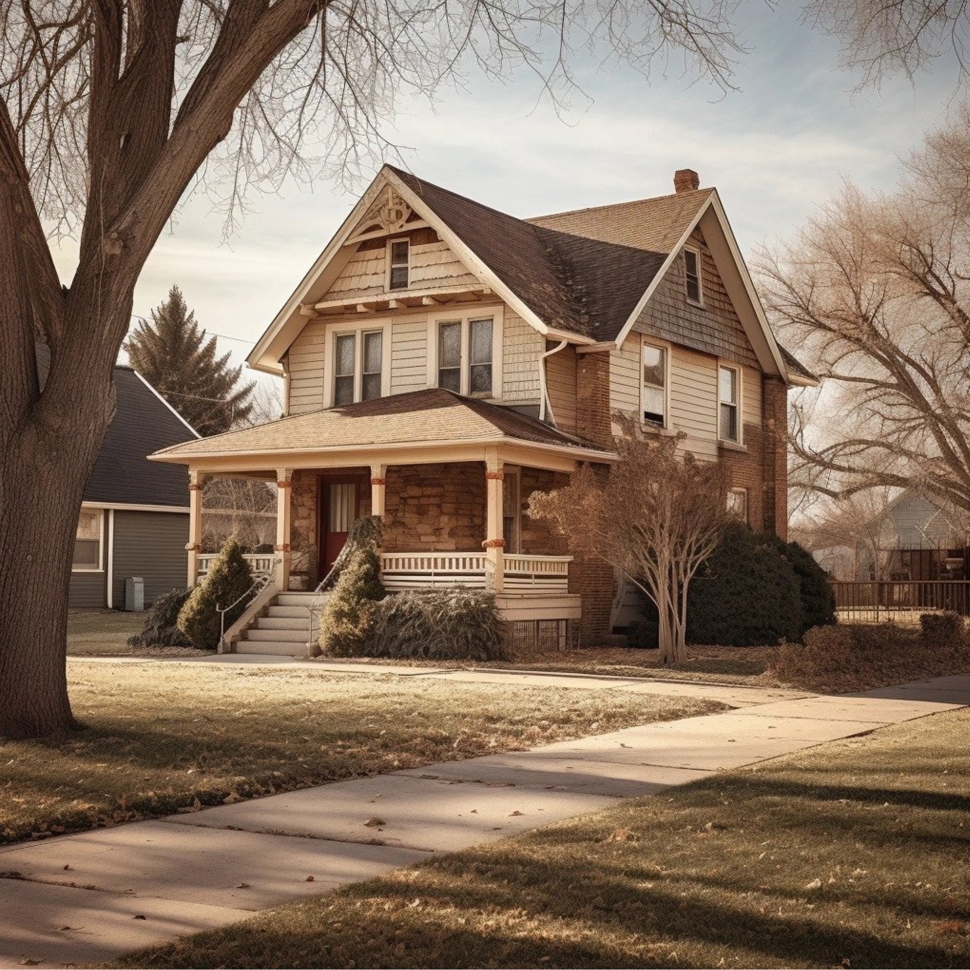 AI generated typical home in Nebraska