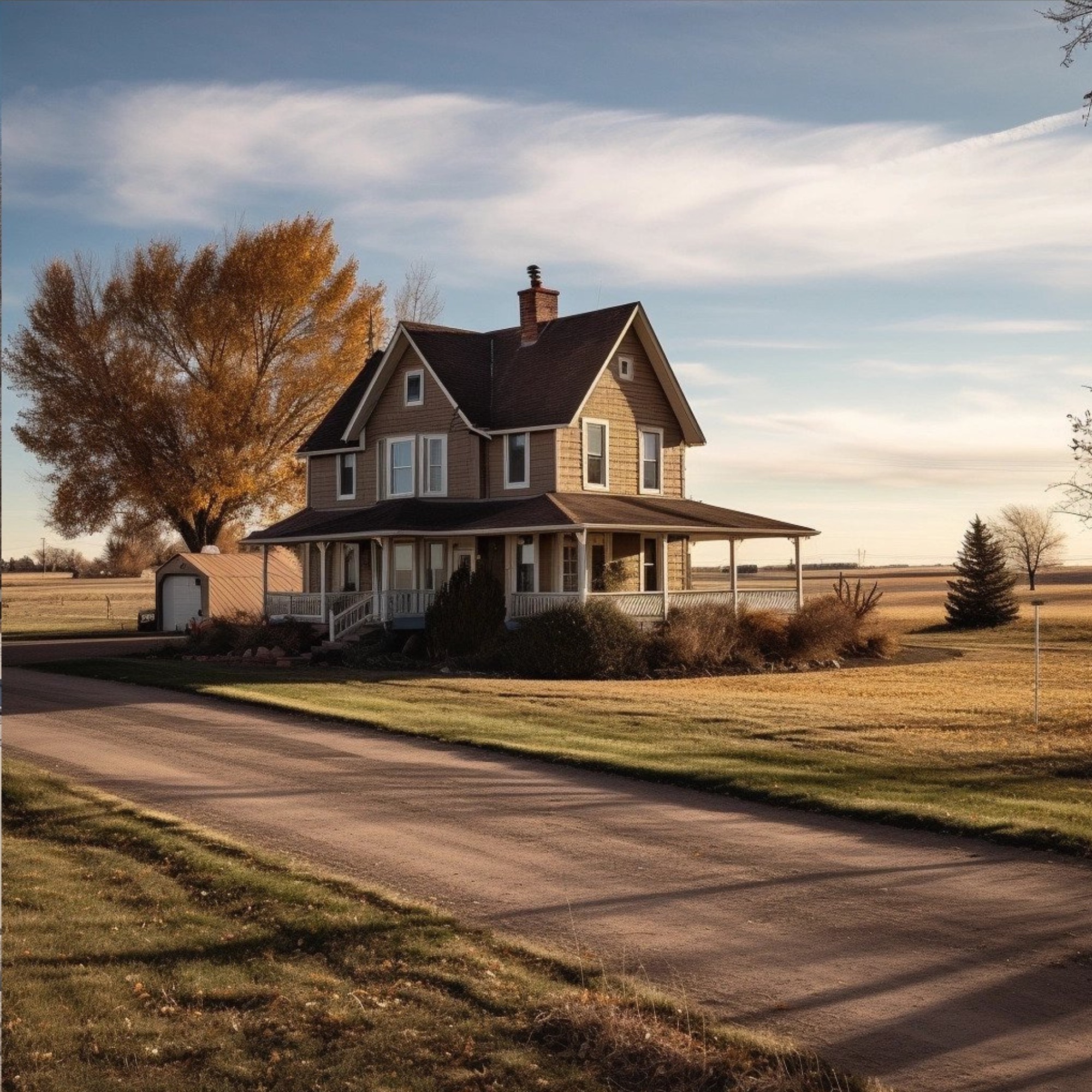 AI generated typical home in North Dakota