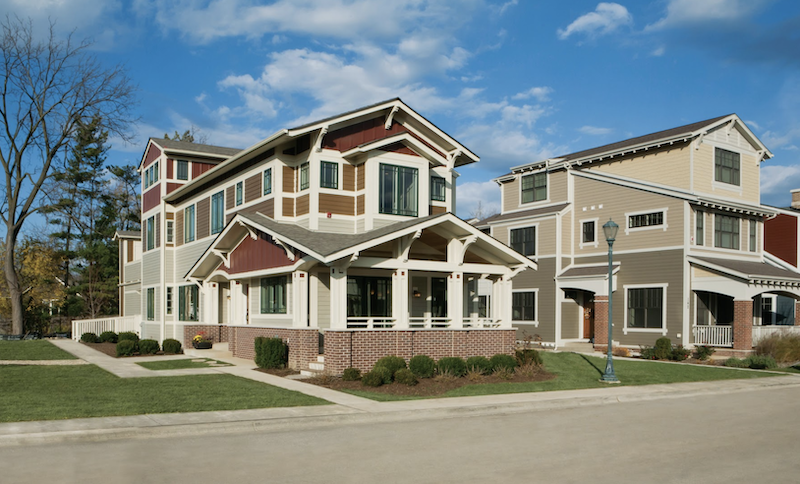 Exterior street view of the Not So Big Showhouse in Libertyville, Illinois