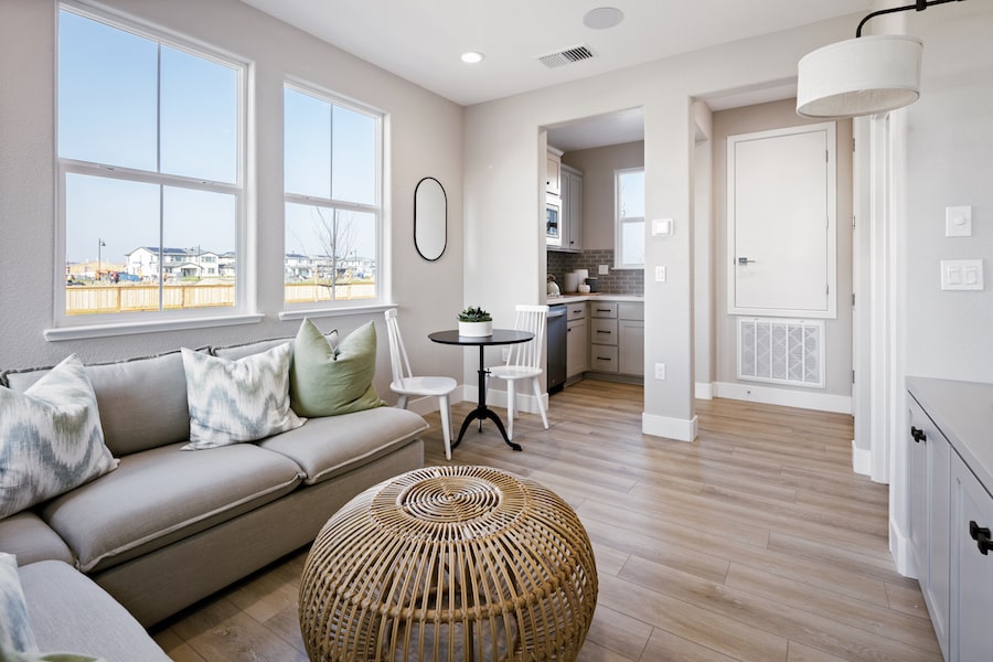 Multigenerational suite niche design off the living room