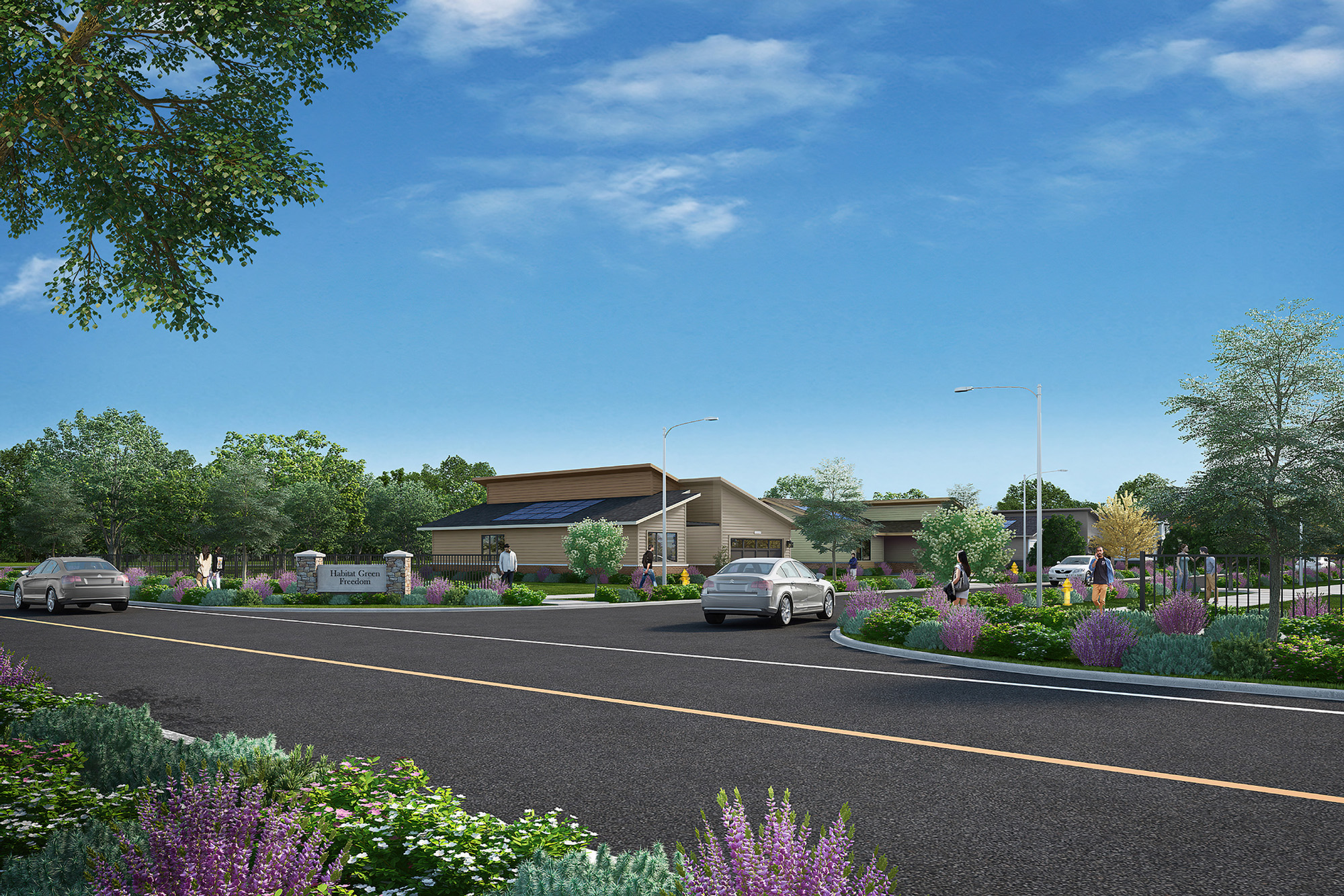 Nicor Gas smart neighborhood street view rendering