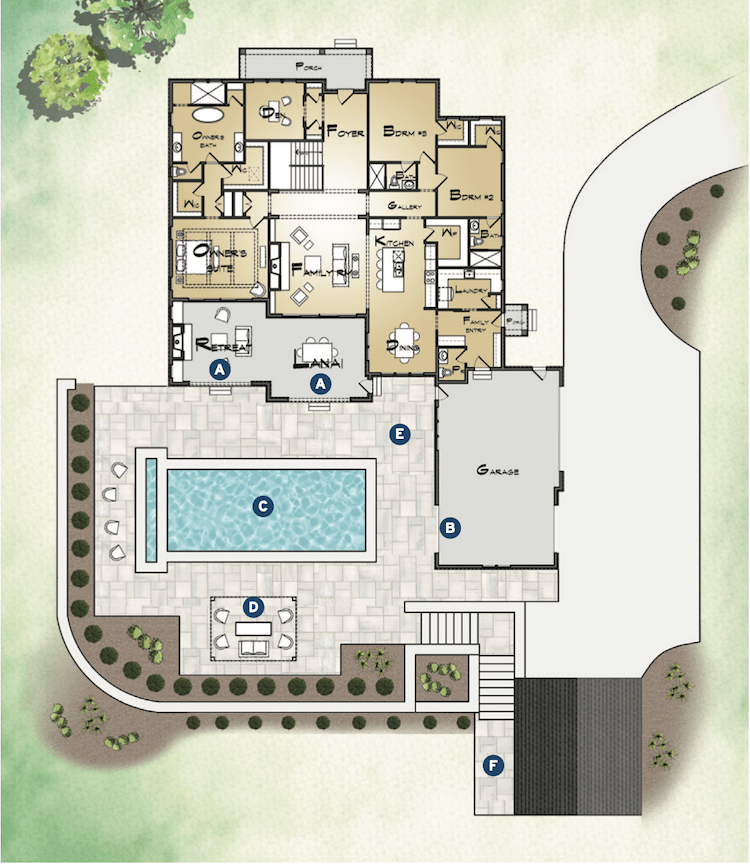 Floor plan of Regina designed by TK Design & Associates