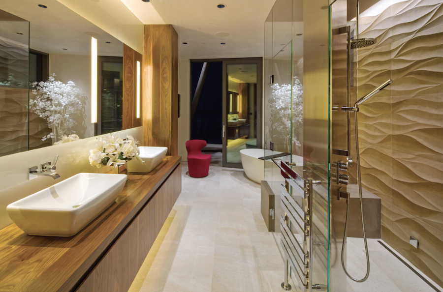 Robert SInger-designed master bath