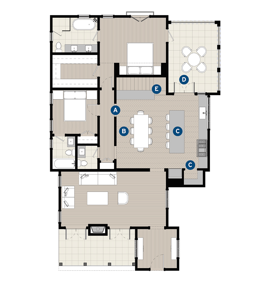 Studio Pressman Silver Lake residence kitchen remodel plan