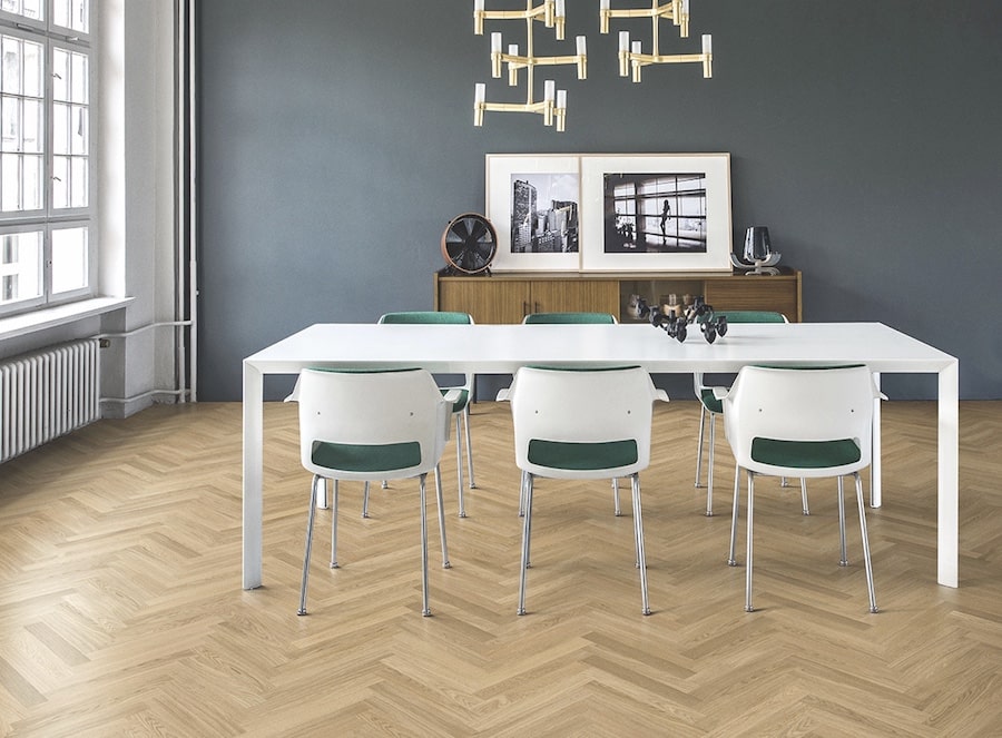 Stuga Old Towne herringbone floor