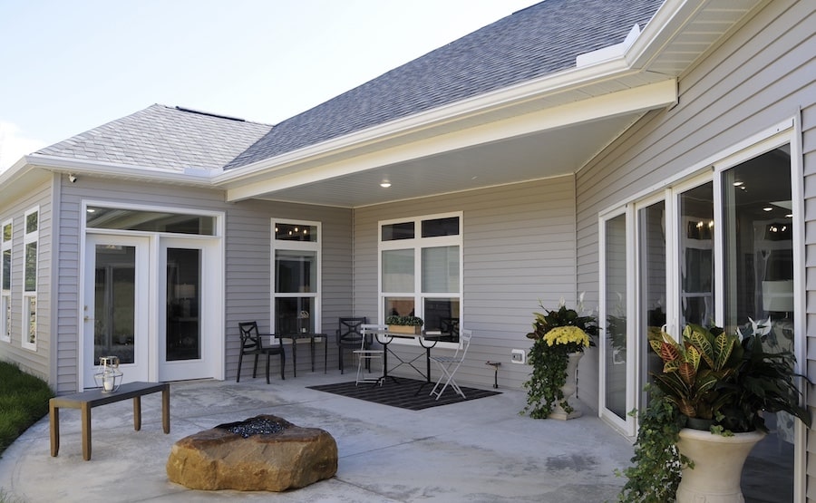 Sustainable, Healthier Home courtyard patio