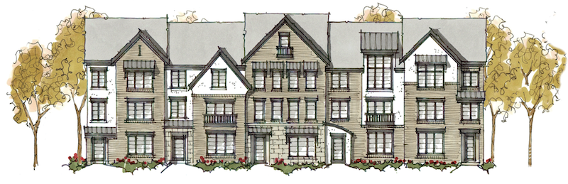 TK Design & Associates, the Andrea, front elevation