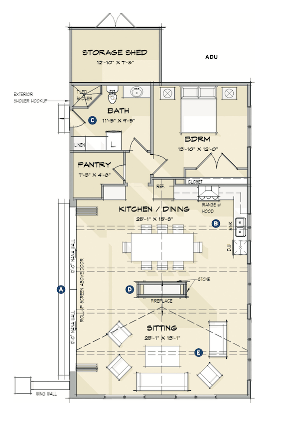 TK Design's Jen ADU design, floor plans