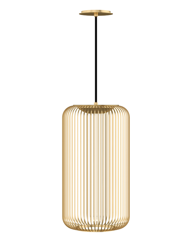 Tech Lighting Kai 1 pendant brass light fixture